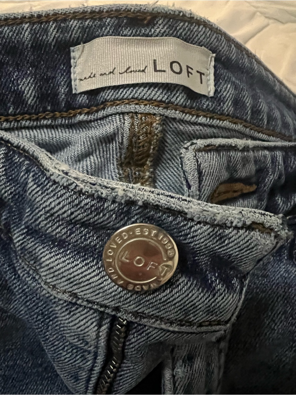 LOFT Light Blue Washed Jeans